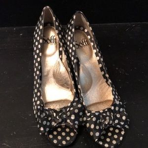 Sort Polka Dot Sandals